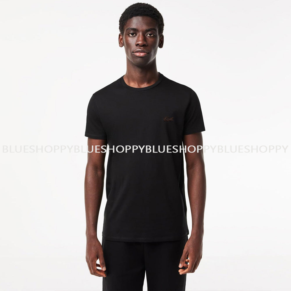 LAC Classic Plain Regular Fit Short Sleeve T-Shirt - Black Noir