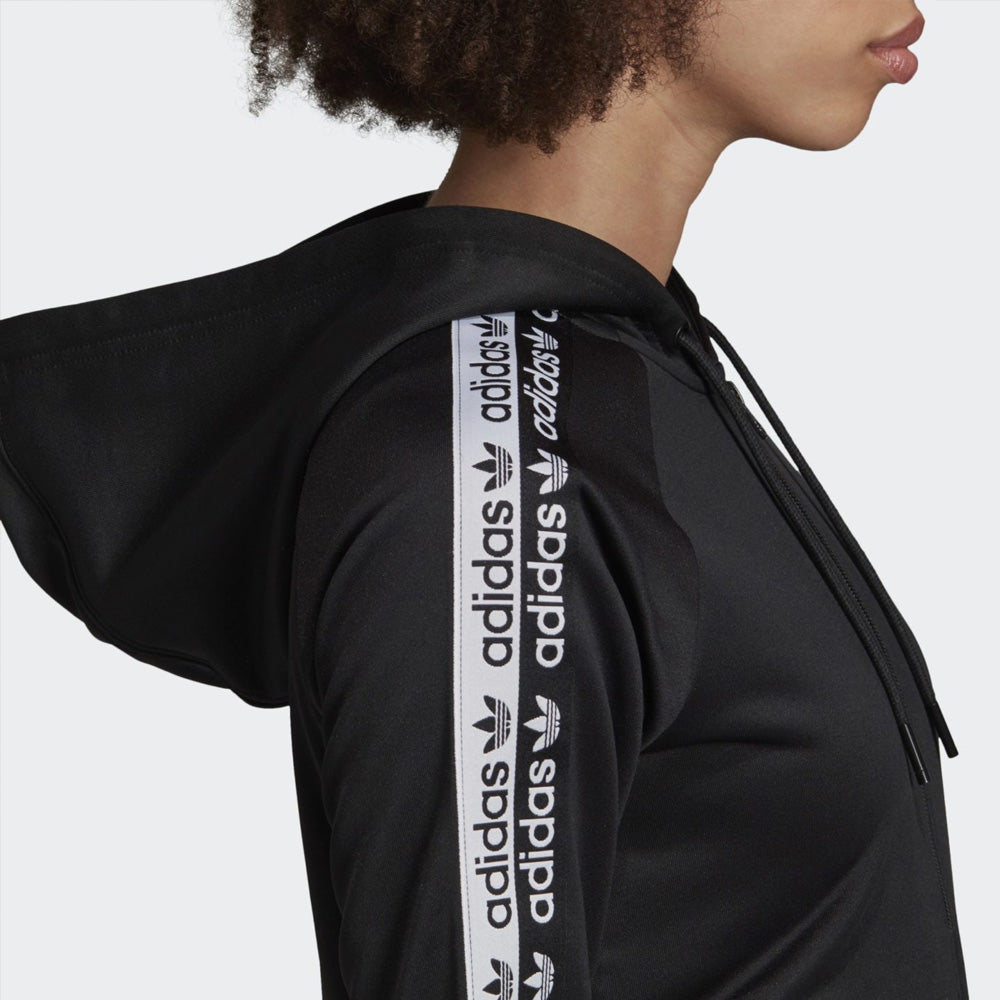 WOMEN SHOULDER TAPE FULL ZIP HOODIE