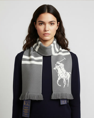 RL BLENDED WOOL  large pony scarf