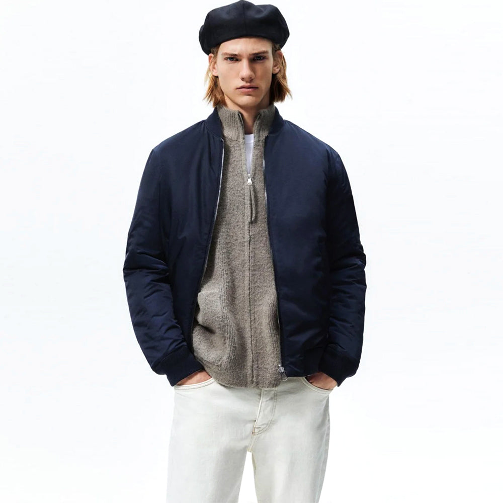 ZR - Men 'NAVY' Puffer Bomber Jacket