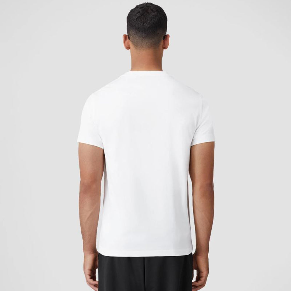 BURBURY CHEST LOGO TEE-WHITE