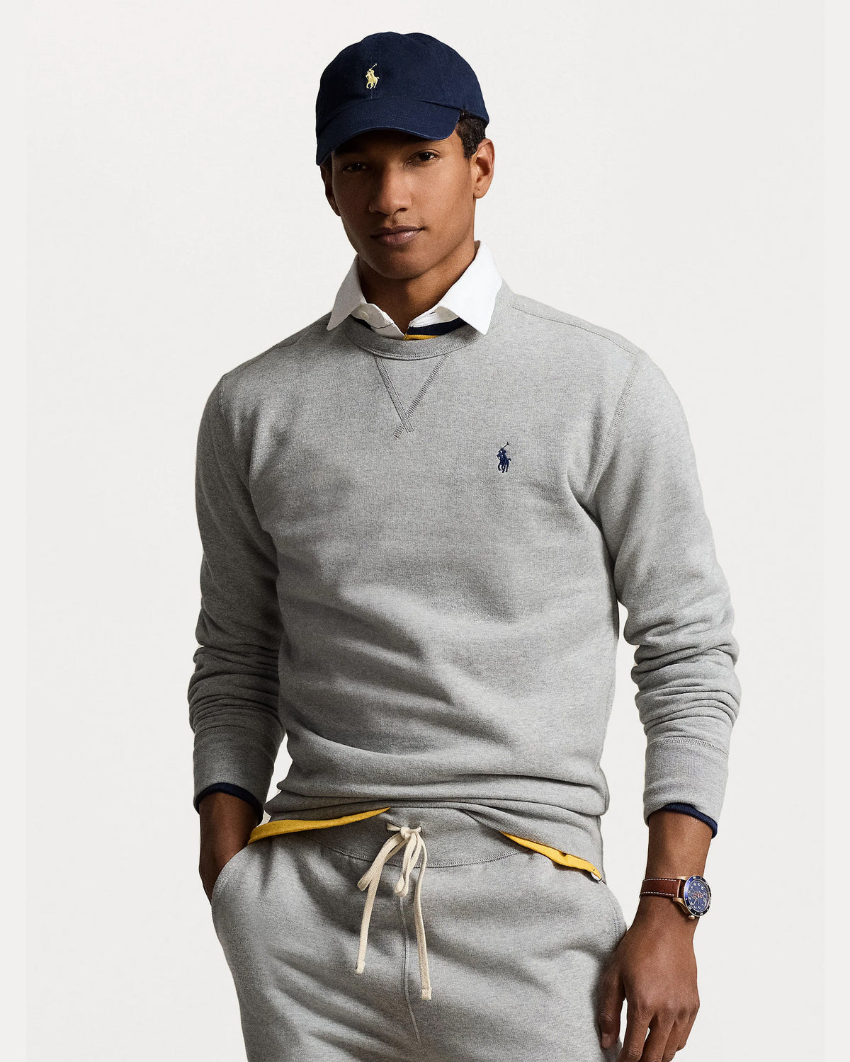 RL SMALL PONY FLEES GREY SWEATSHIRT