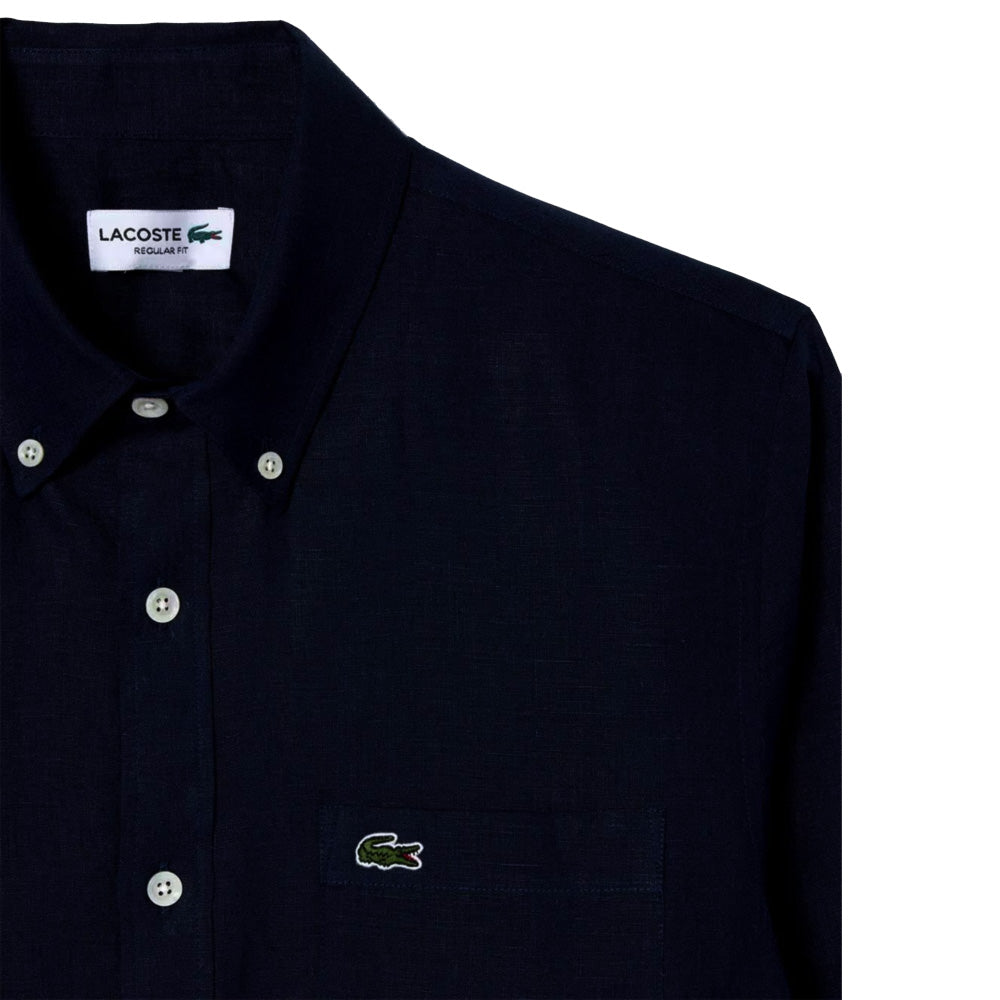 LAC LINEN SLIM FIT BUTTON SHIRT