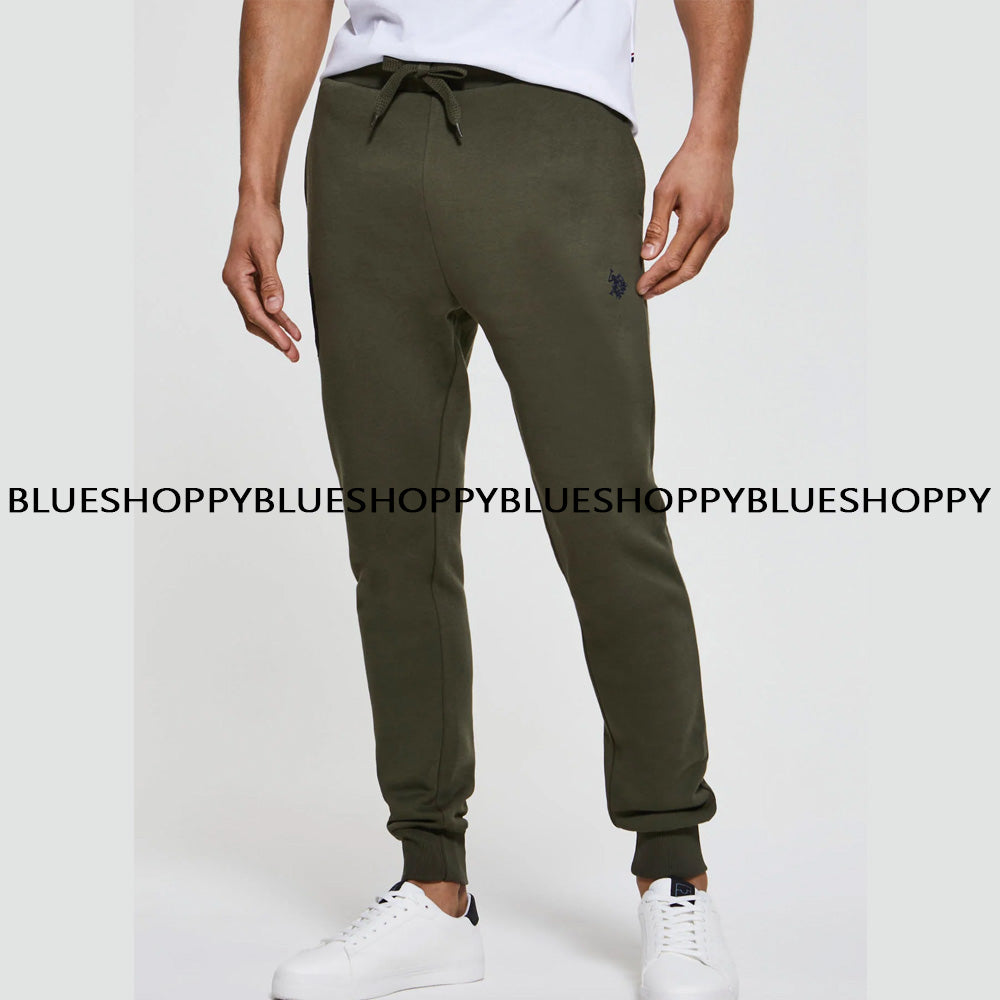 US PLO Soft Stretch Cotton Embroidered Trouser-olive