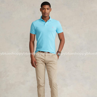 POLO RL SMALL PONY POLO SHIRT-sky blue