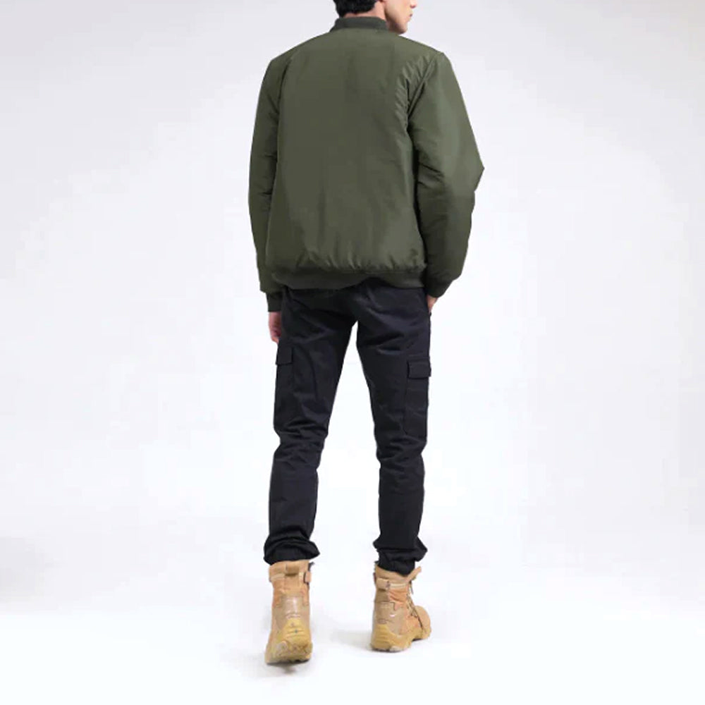 ZR - Men 'Olive' Puffer Bomber Jacket