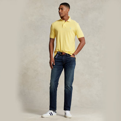 POLO RL Custom Slim Fit Mesh Polo Shirt-yellow