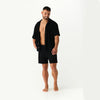 Men French Terry Shorts-Black