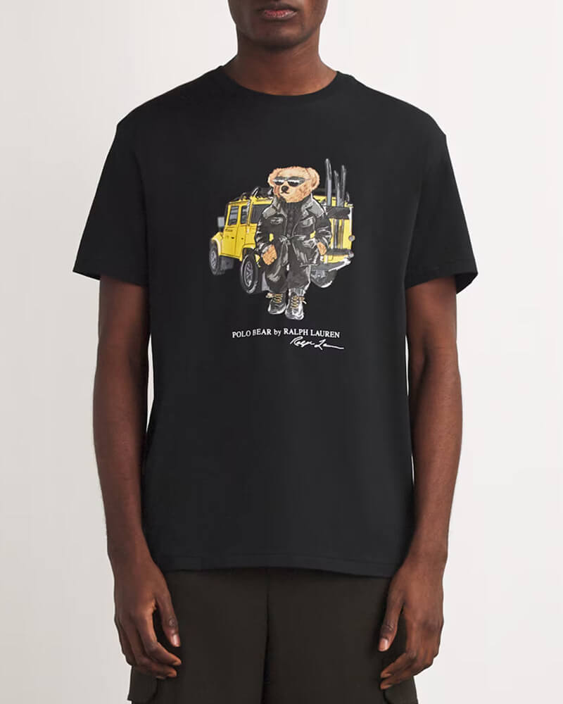 RL - Polo Bear Cotton Jersey T-Shirt-black