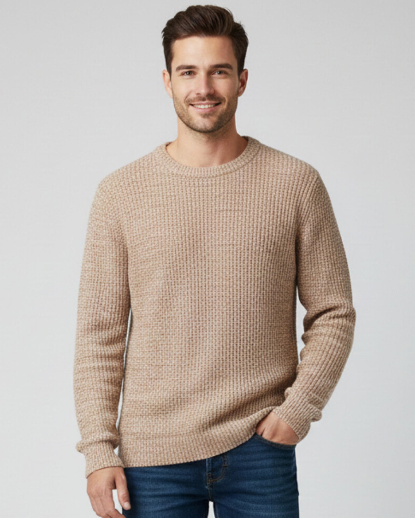 hnm Regular-Fit Rib-Knit Cotton Sweater