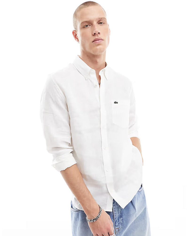 LAC LINEN SLIM FIT BUTTON SHIRT