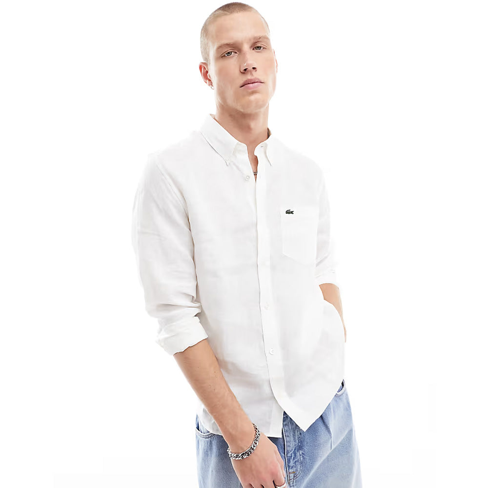 LAC LINEN SLIM FIT BUTTON SHIRT