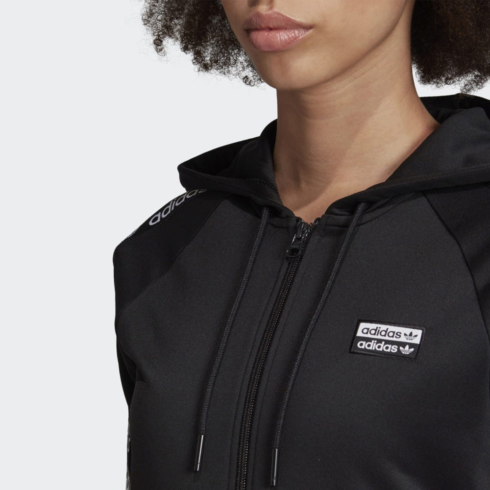 WOMEN SHOULDER TAPE FULL ZIP HOODIE