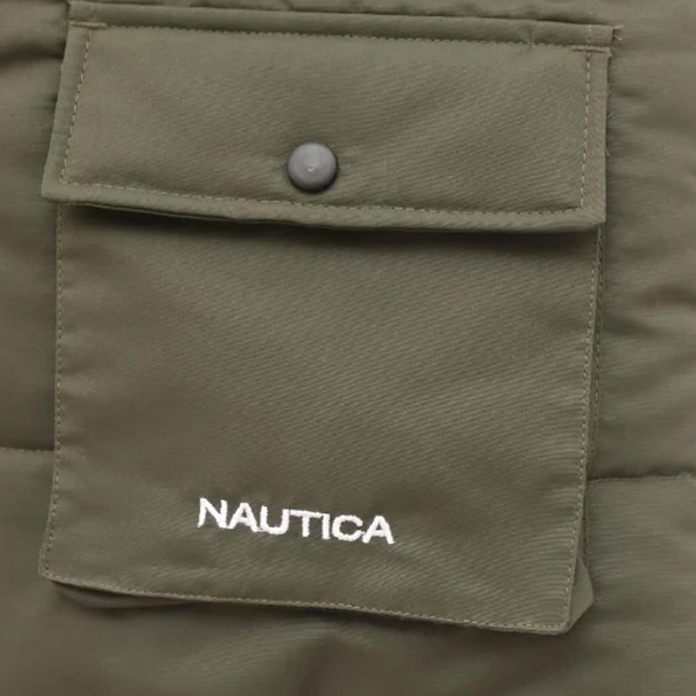 NA - Men 'Olive' Premium Puffer Gilet