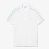 LAC Men's Slim Fit Tech Piqué Movement Polo-WHITE