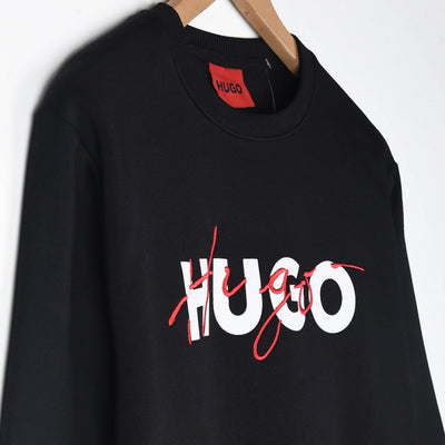 HU - Men 'BLACK' Hybrid Logo Fleece Sweatshirt