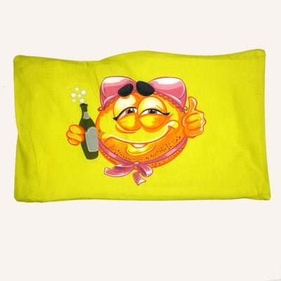 Printed Emoji Cushion Cover