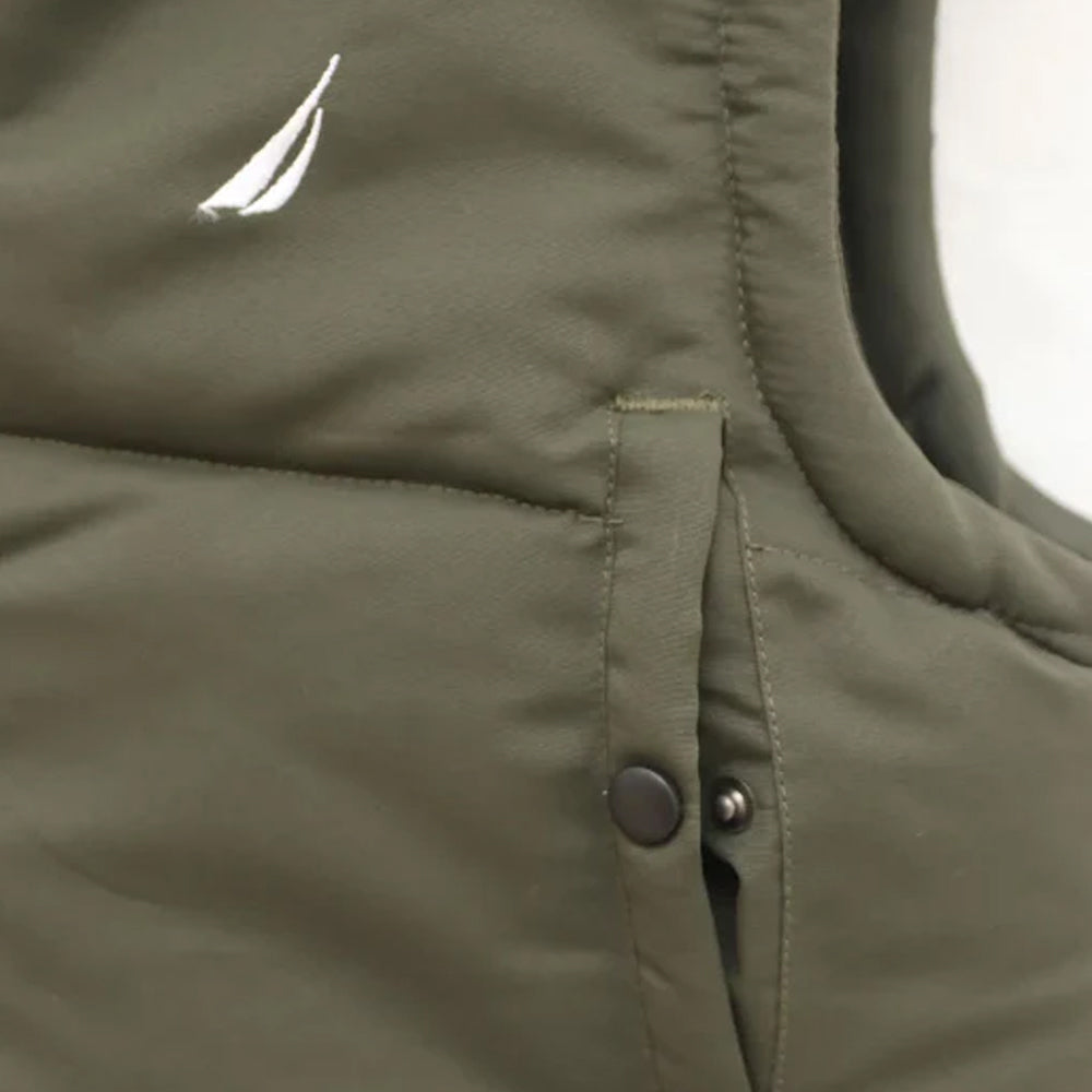 NA - Men 'Olive' Premium Puffer Gilet