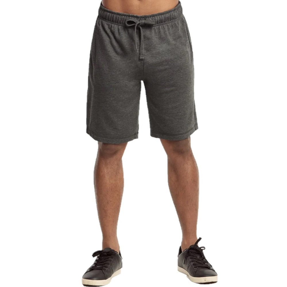 Men French Terry Shorts-CHARCOAL