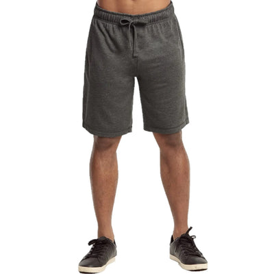 Men French Terry Shorts-CHARCOAL