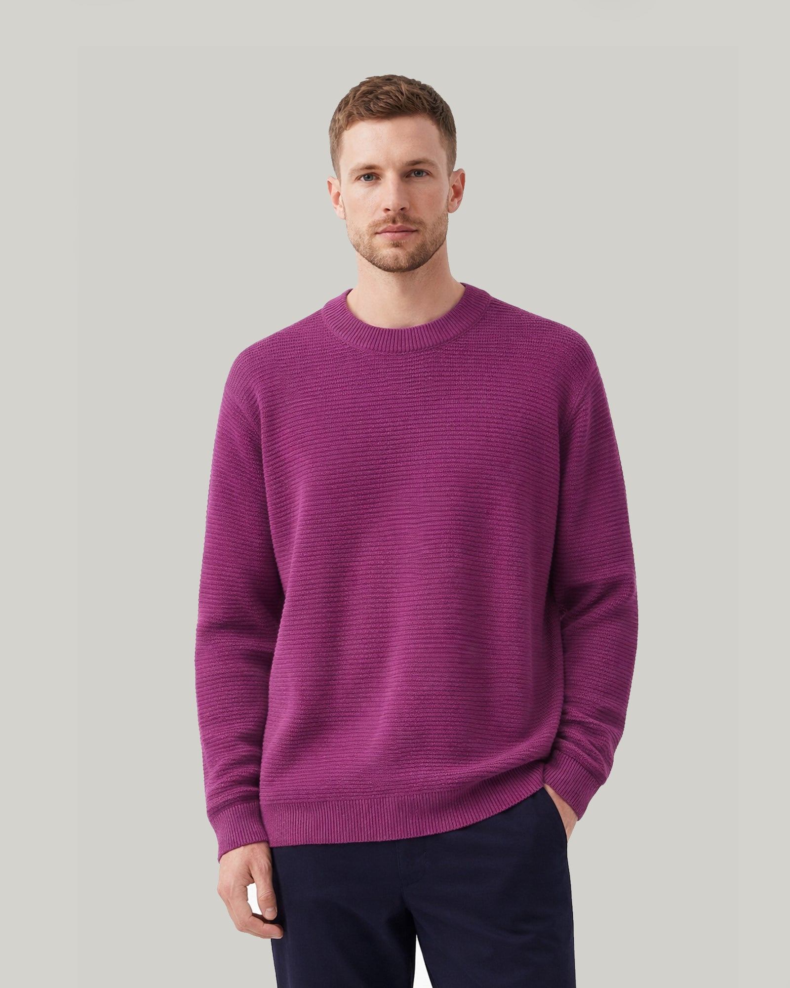 hnm Regular-Fit Rib-Knit Cotton Sweater