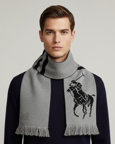 RL BLENDED WOOL  large pony scarf