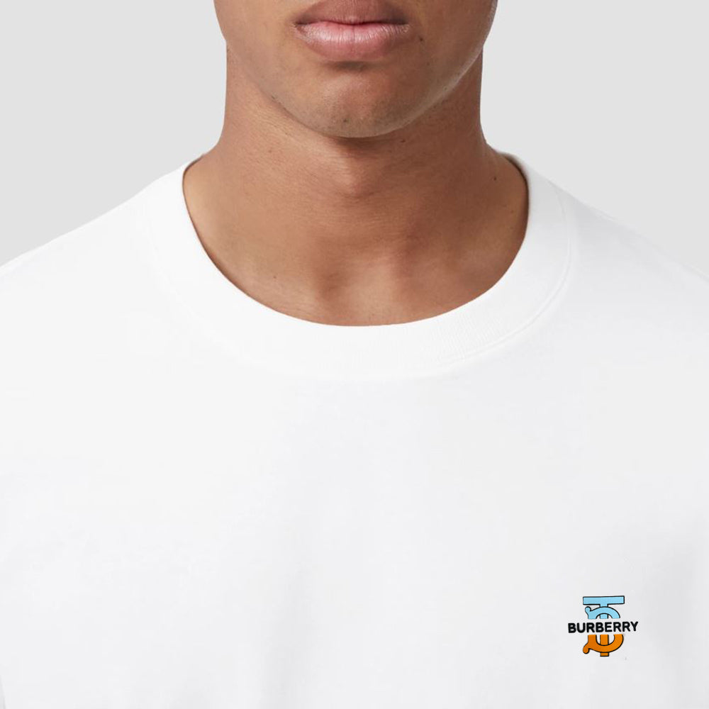 BURBURY  LOGO TEE-WHITE