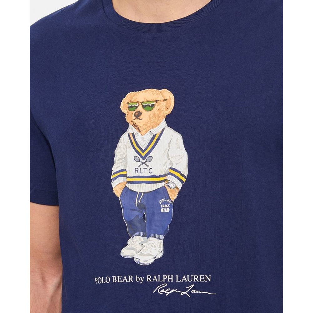 RL - Polo Bear Cotton Jersey T-Shirt-Navy