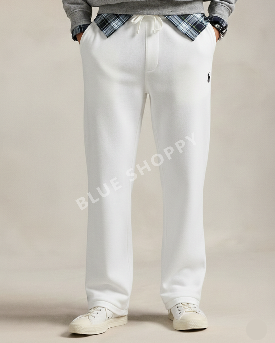RL lightweight summers terry Pant-WHITE