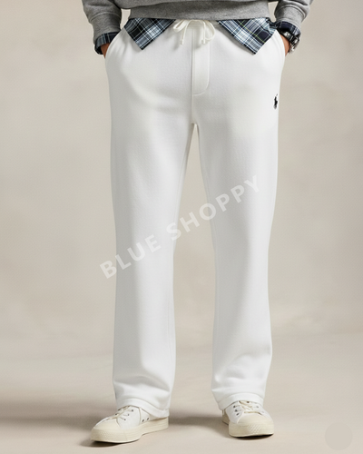 RL lightweight summers terry Pant-WHITE