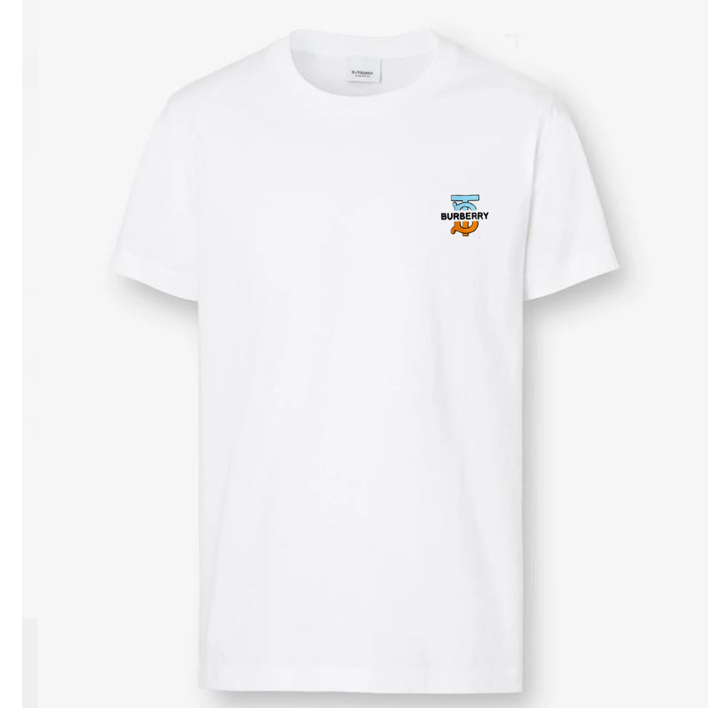 BURBURY  LOGO TEE-WHITE