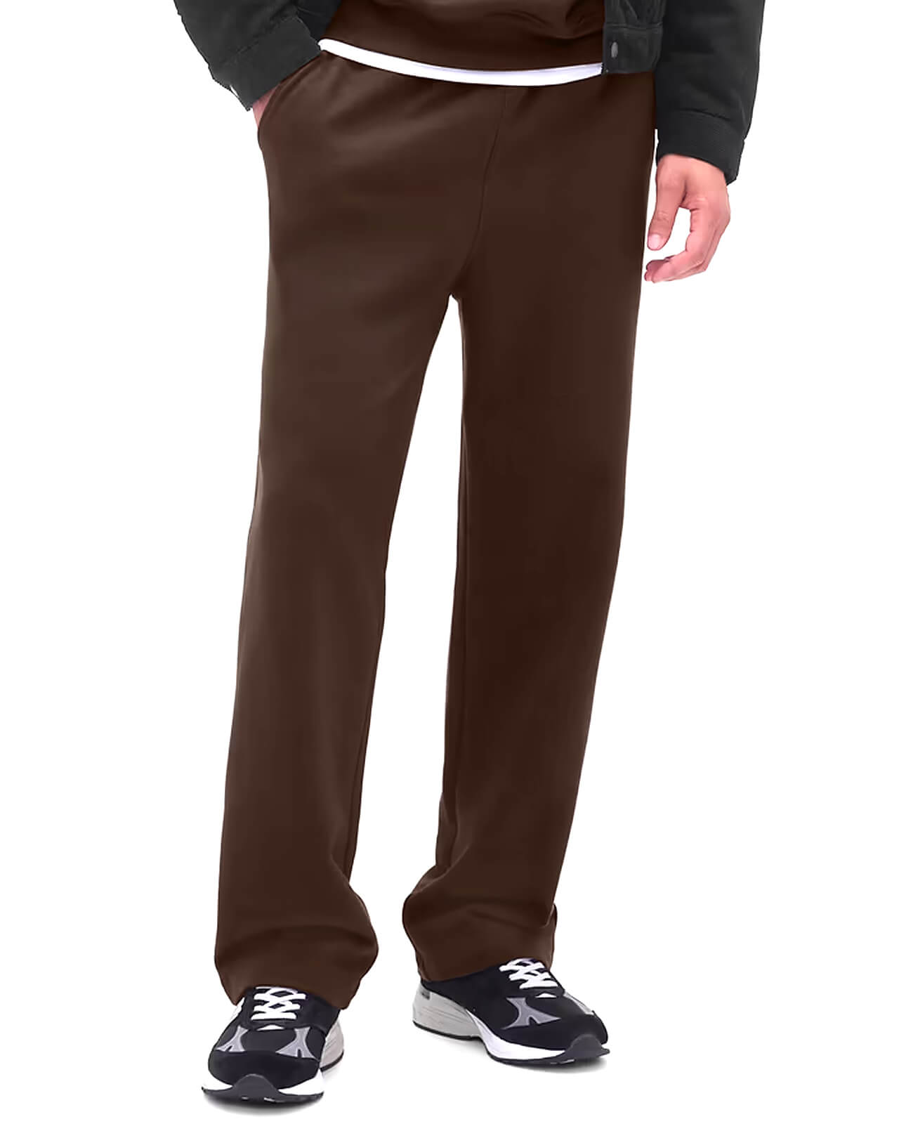 BRSHKA Relaxed Fit  Trouser-CHOCLATE
