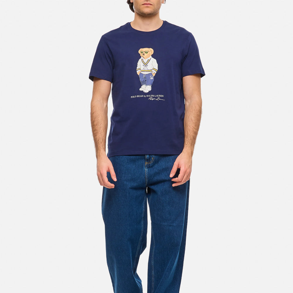 RL - Polo Bear Cotton Jersey T-Shirt-Navy