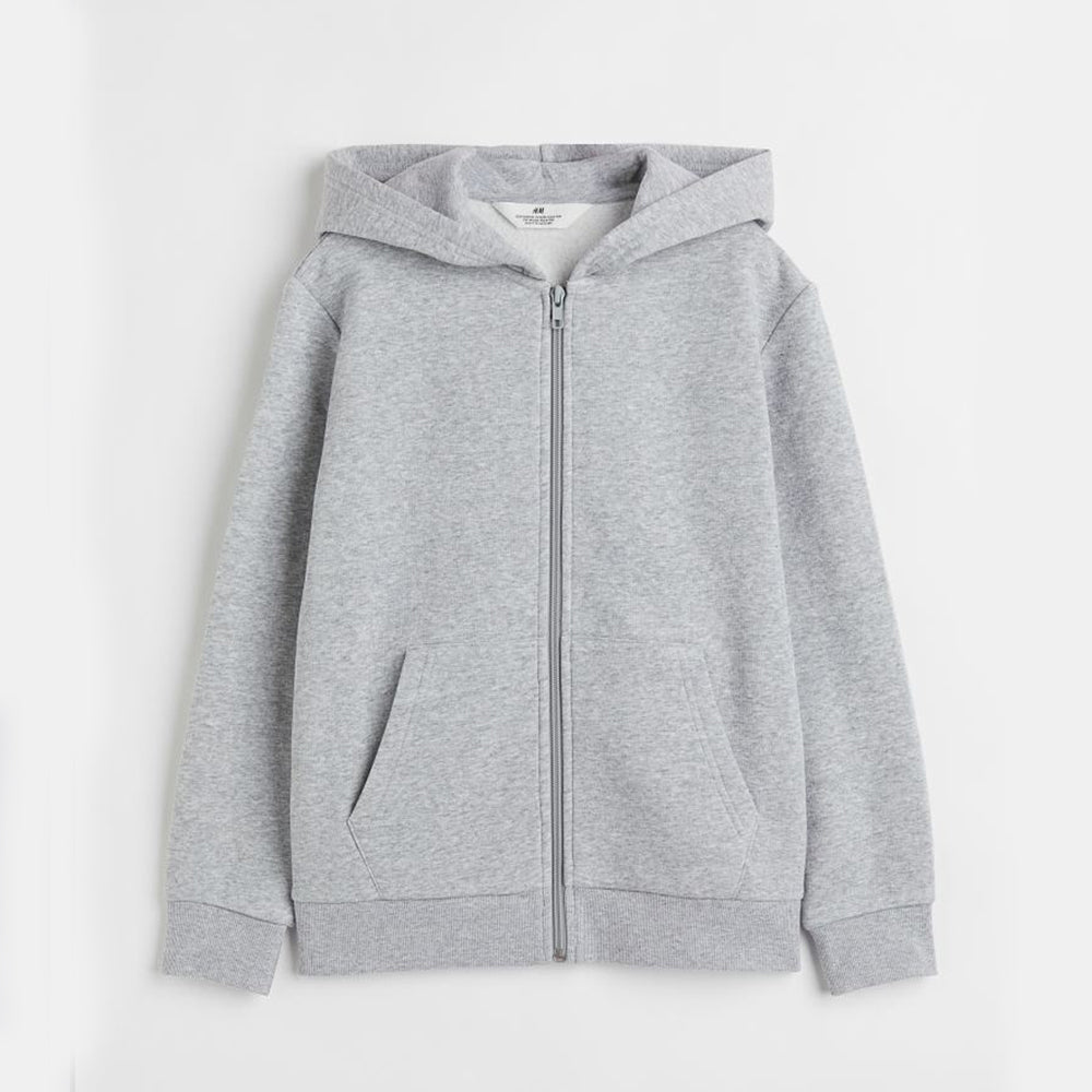 kids grey zipper hoodie 4768-18