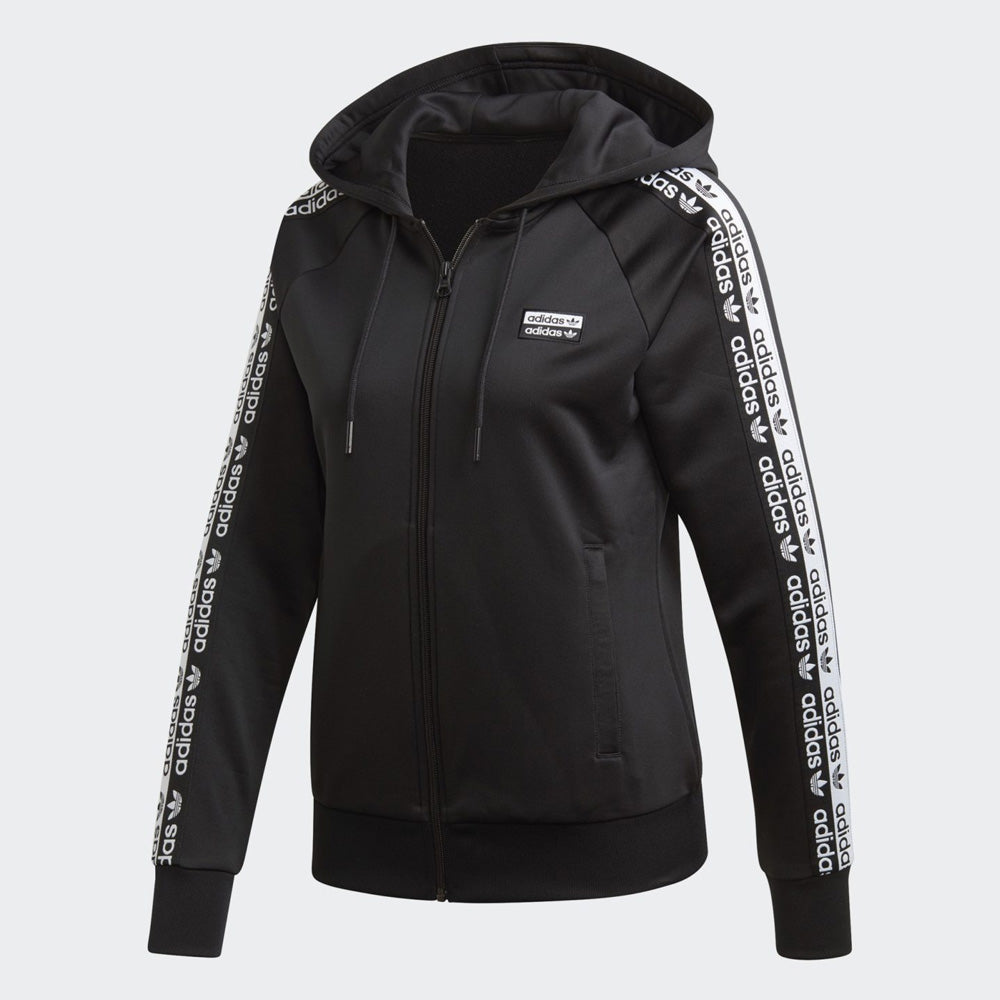 WOMEN SHOULDER TAPE FULL ZIP HOODIE