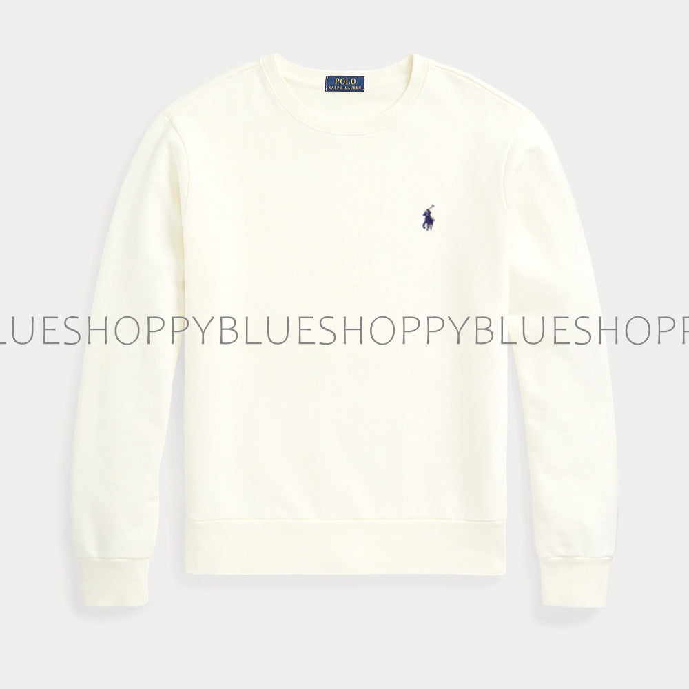 Polo RL Loopback Terry Sweatshirt-WHITE