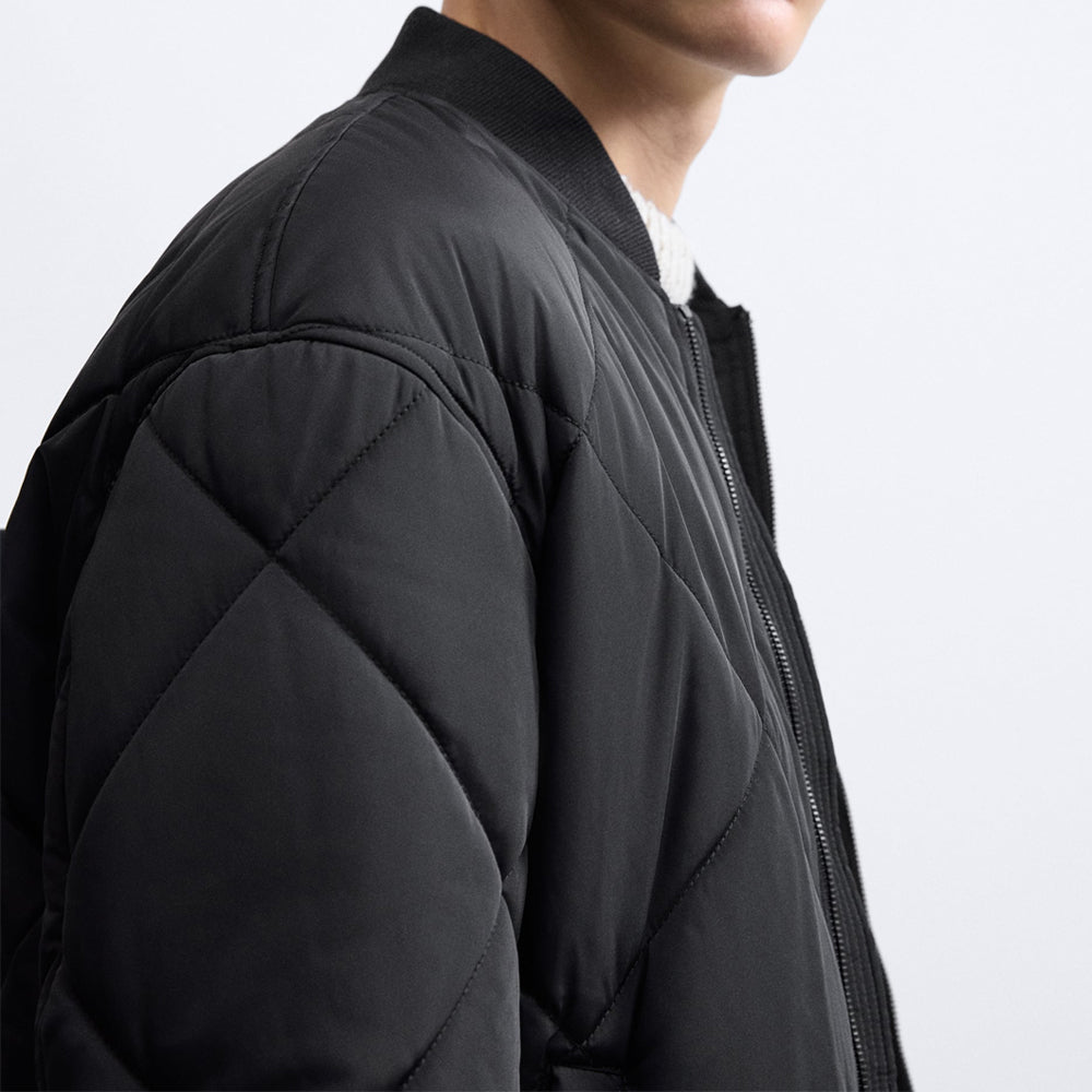 ZR PADDED BOMBER JACKET BLACK