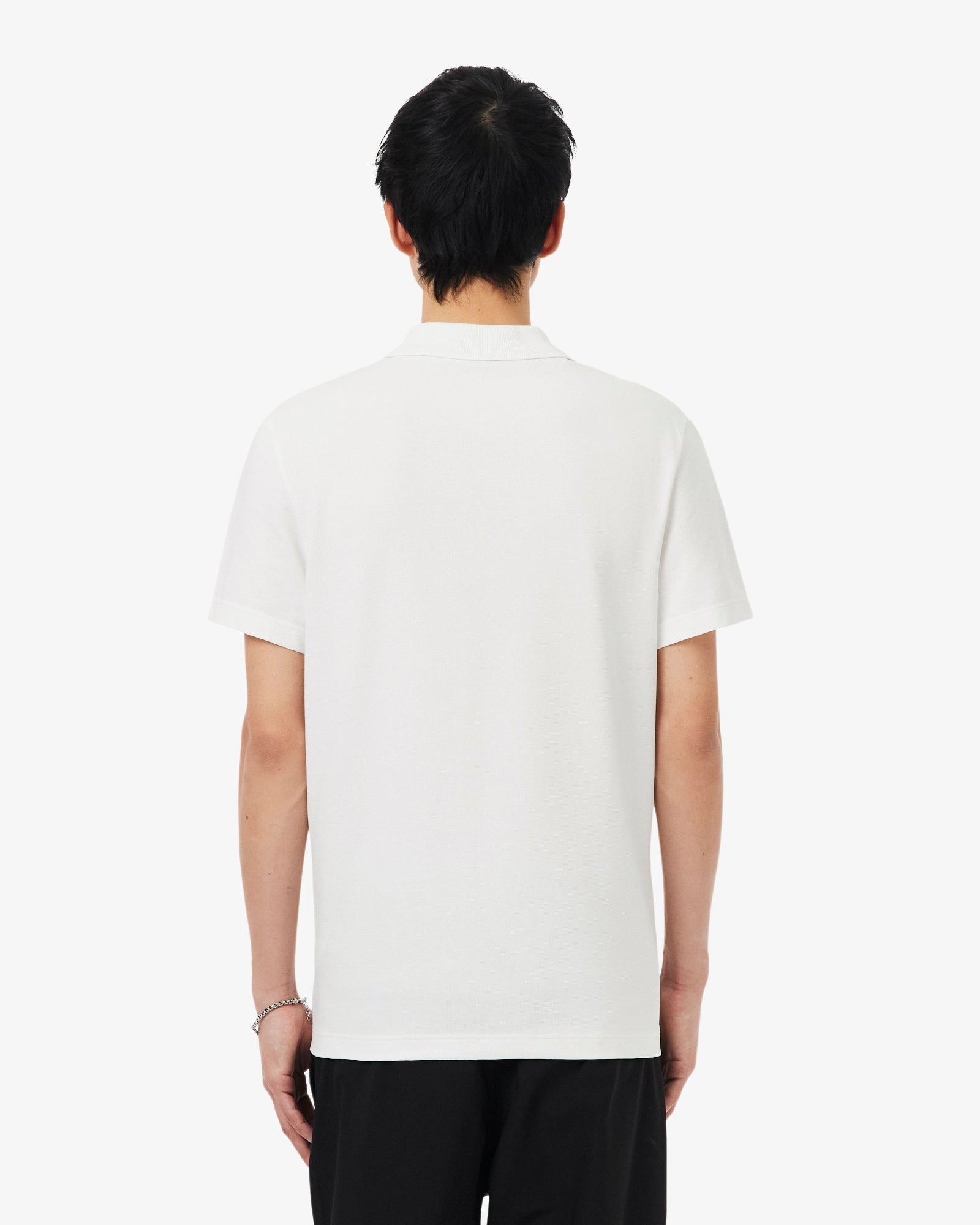 LAC MEN'S  SLIM FIT POLO SHIRT-white