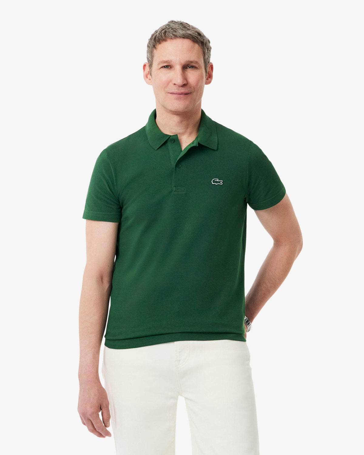 LAC MEN'S  SLIM FIT POLO SHIRT-green