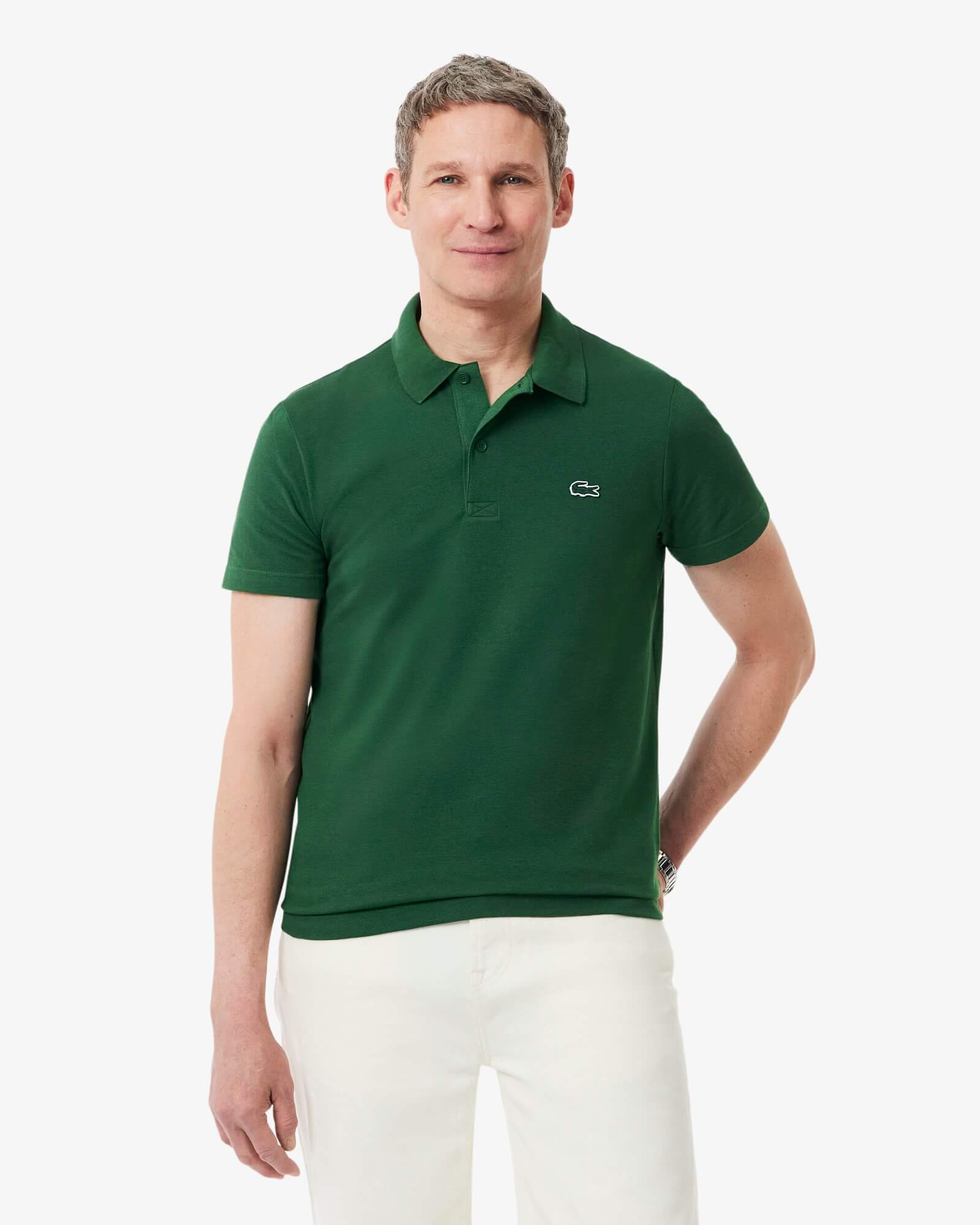 LAC MEN'S  SLIM FIT POLO SHIRT-green