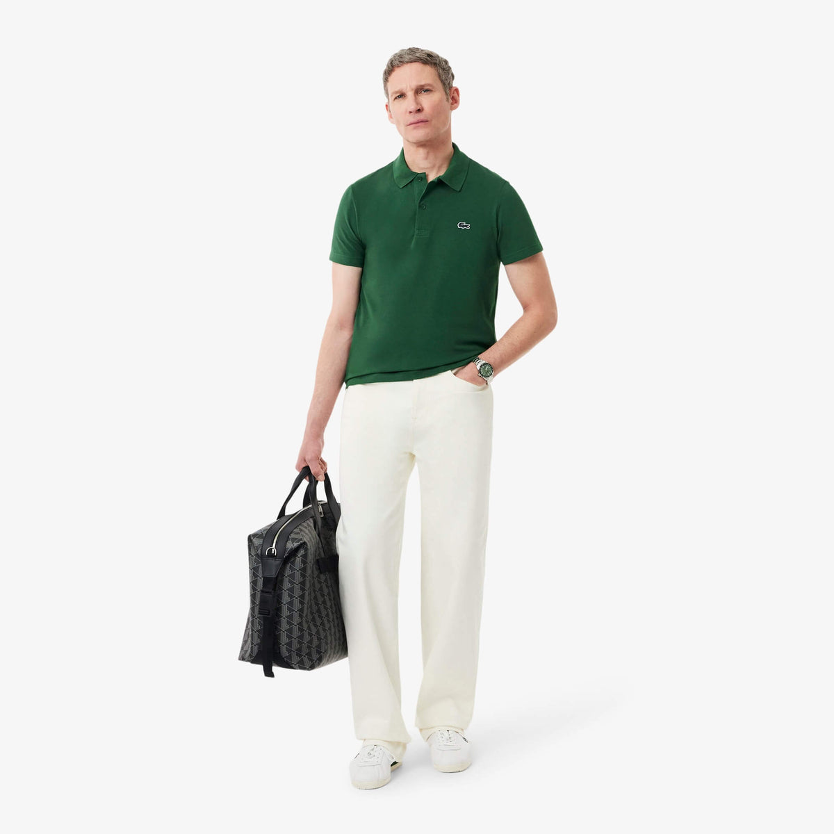 LAC MEN'S  SLIM FIT POLO SHIRT-green