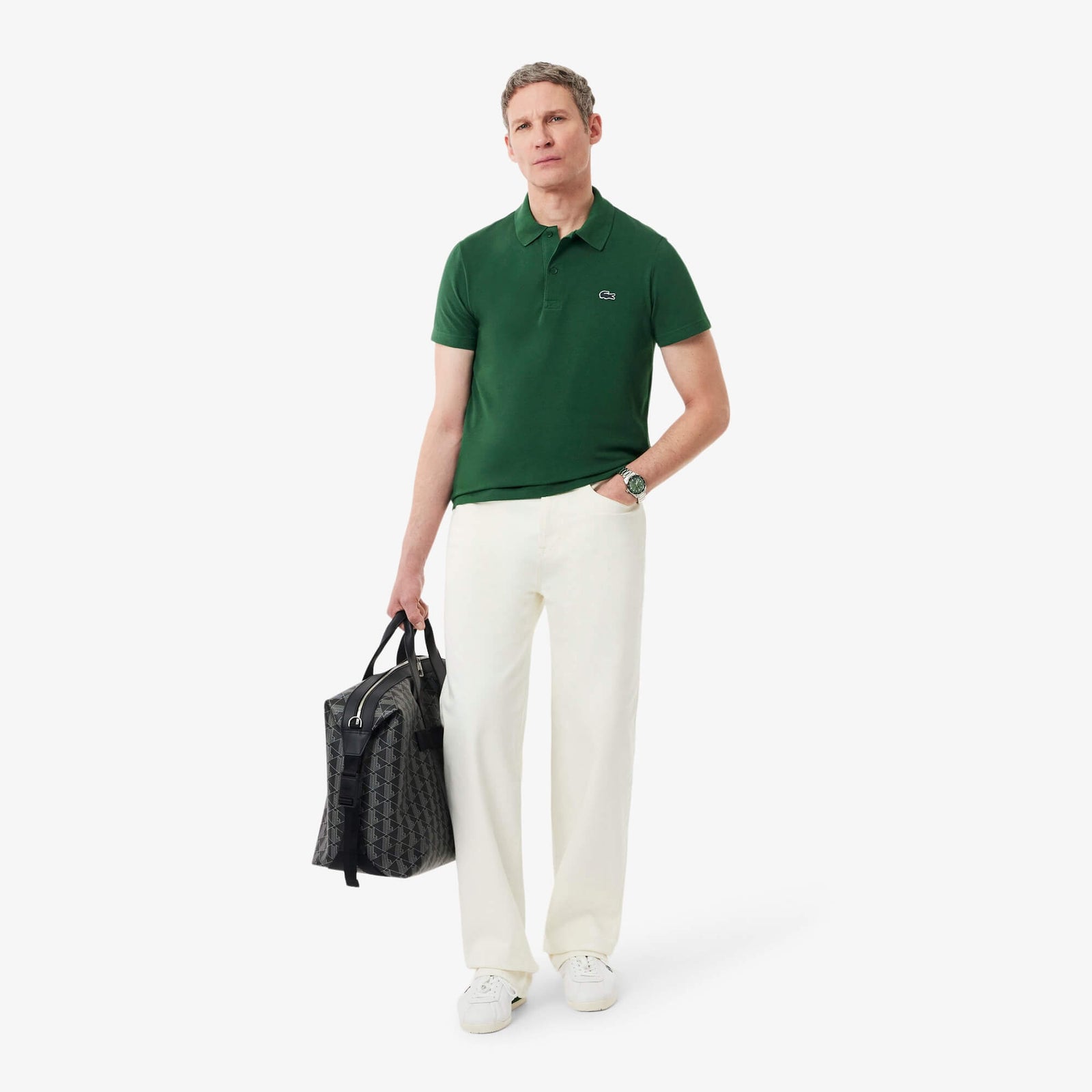 LAC MEN'S  SLIM FIT POLO SHIRT-green