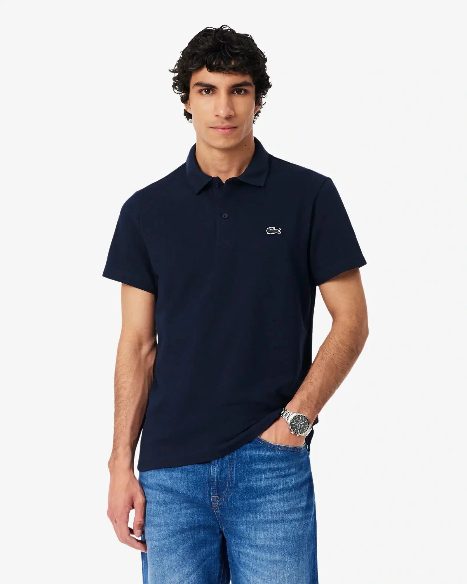 LAC MEN'S  SLIM FIT POLO SHIRT-Navy