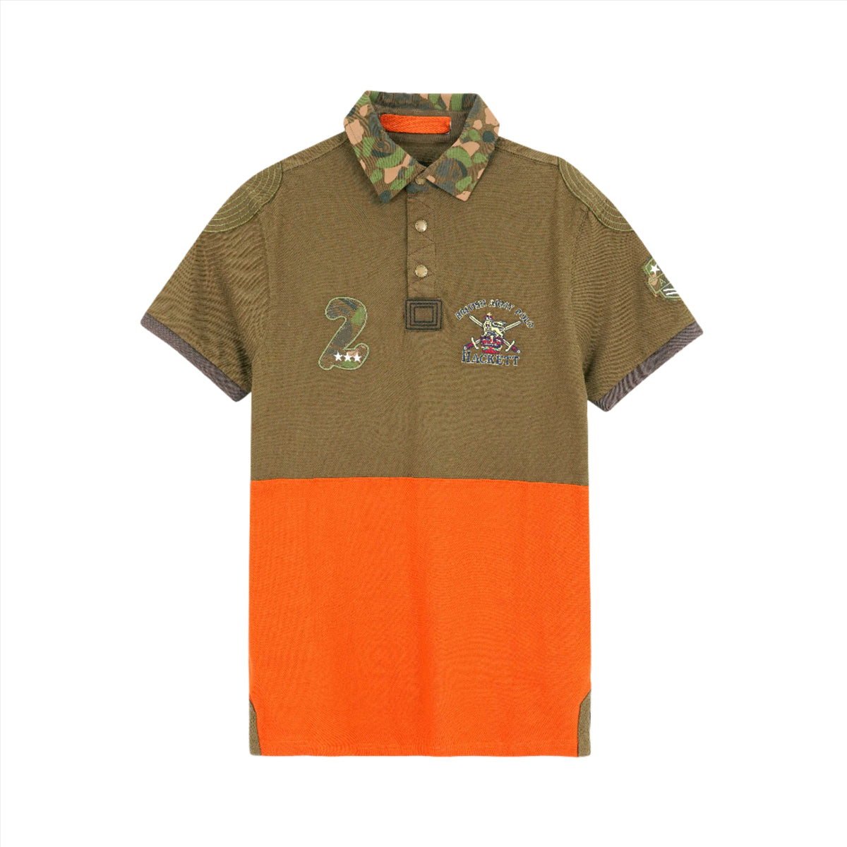 HKT LONDON SIGNATURE COTTON PIQUE SLIM FIT POLO SHIRT