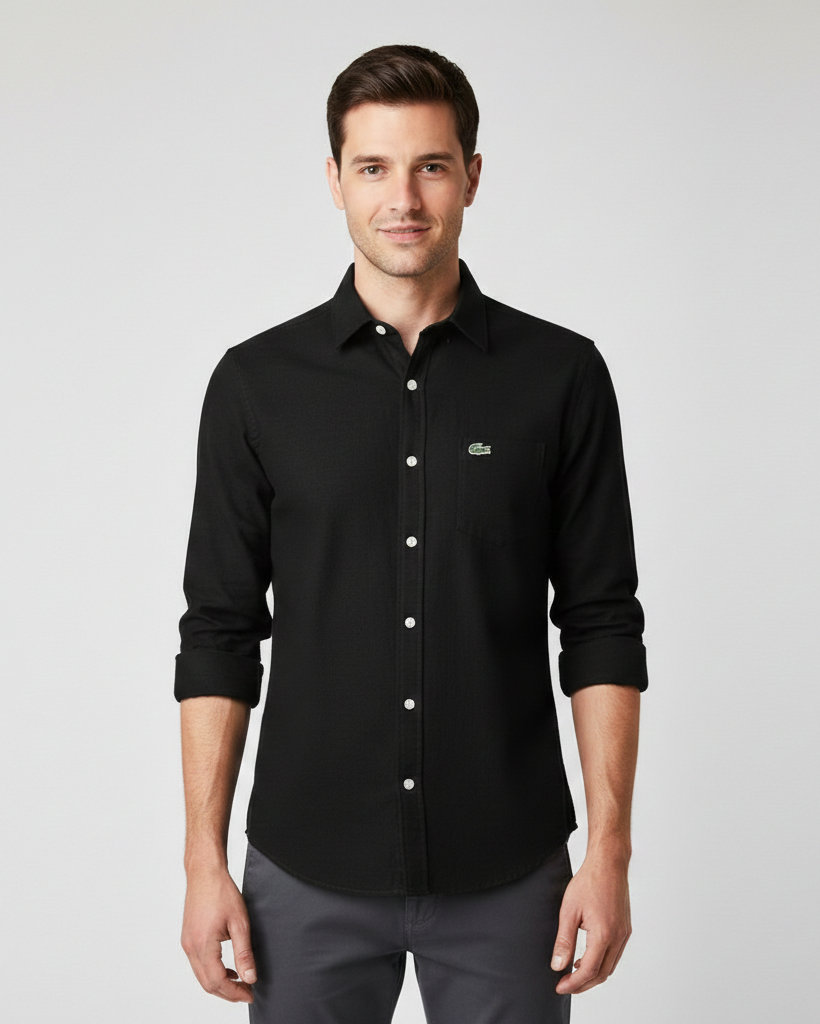 LAC LINEN SLIM FIT BUTTON SHIRT