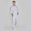 ZR GREY MARL OPEN BOTTOM FLEES SWEATPANTS