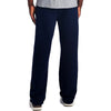 ZR NAVY OPEN BOTTOM FLEES SWEATPANTS