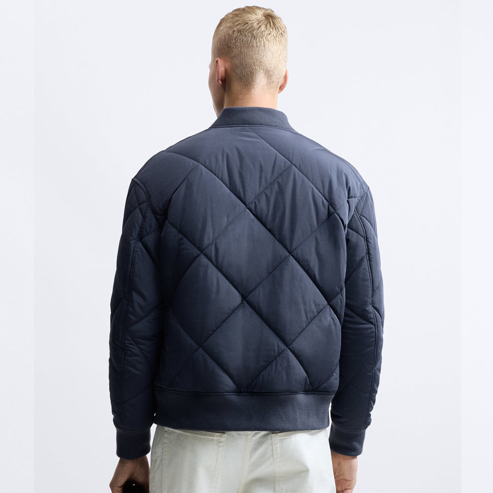ZR PADDED BOMBER JACKET NAVY