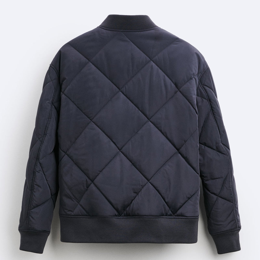 ZR PADDED BOMBER JACKET NAVY