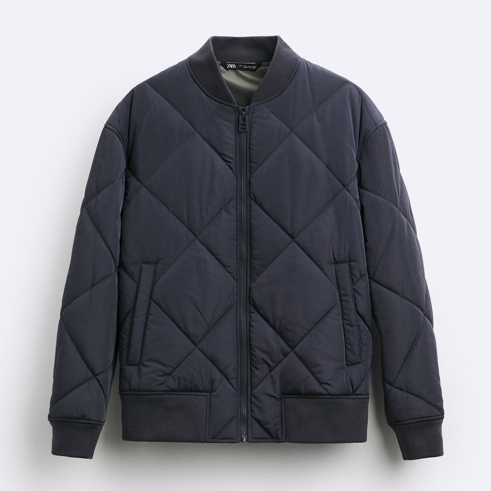 ZR PADDED BOMBER JACKET NAVY